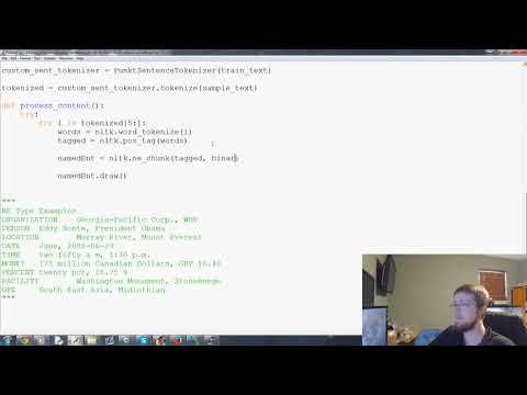 Named Entity Recognition   Natural Language Processing With Python and NLTK p 7