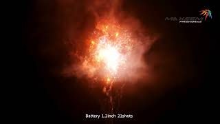 Maxsem Fireworks Mar.29th 2026 demo Battery 1.2inch 21sh