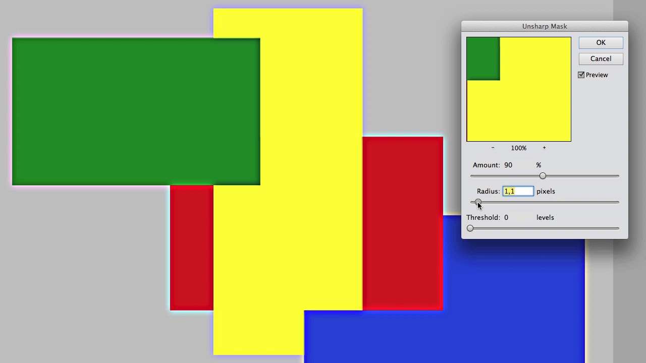 Elements:  Verscherpen volgens onze standaardmethode