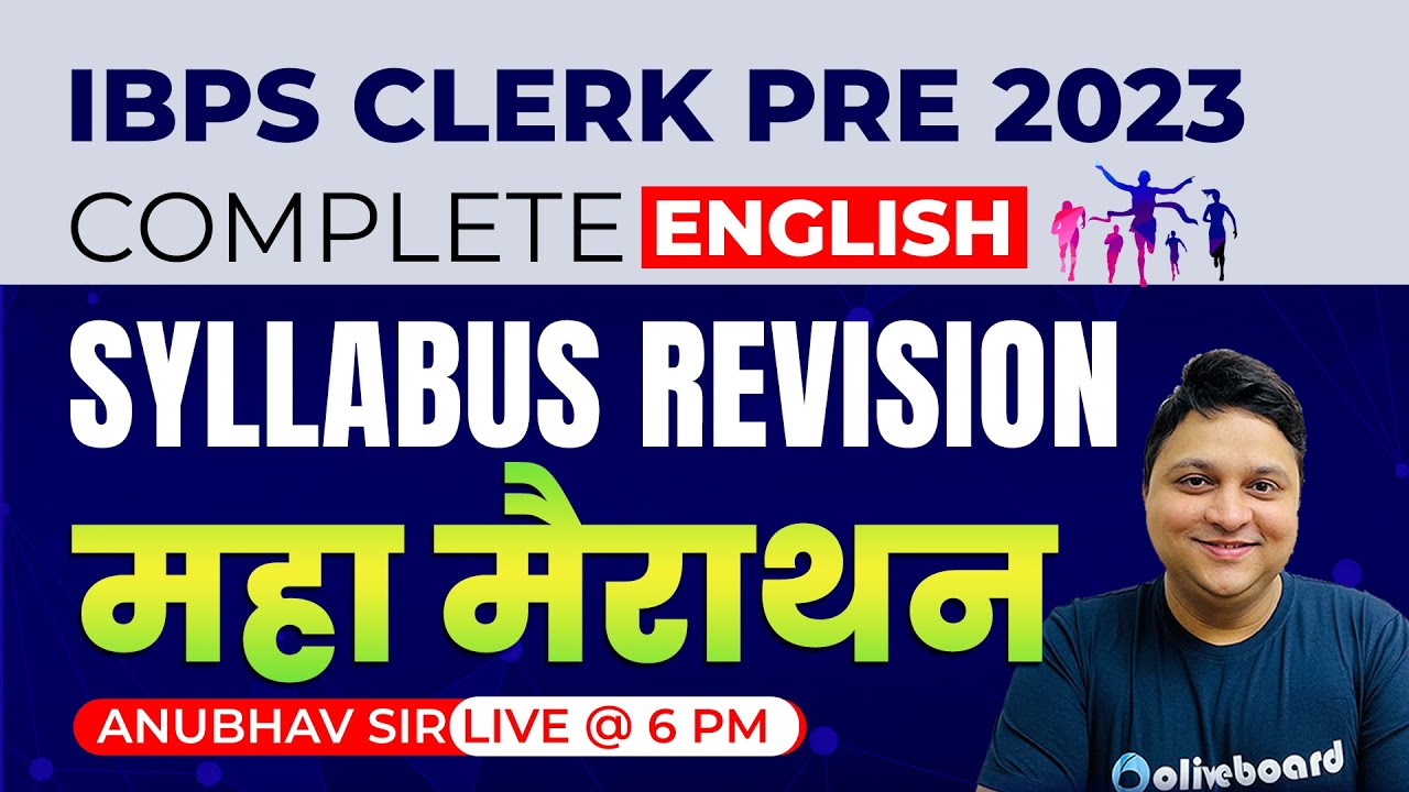 IBPS Clerk 2023 | Complete Syllabus Revision of English | Most ...