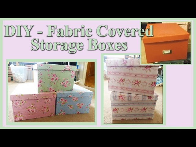 DIY Fabric Storage Bin Tutorial 