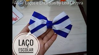 LAÇO ESCOLAR NO BICO DE PATO GRANDE