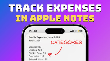 How To Categorise Expenses in Apple Notes | Free Automation