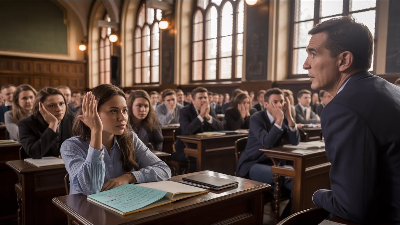 Śmiali się, że nic nie rozumie… dopóki nie poprawiła wykładowcy