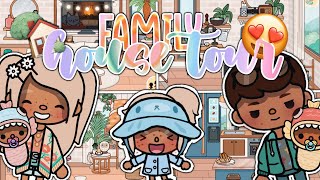 NEW Modern Mansion Family Aesthetic House Tour  | *WITH VOICE* | Toca Boca Roleplay