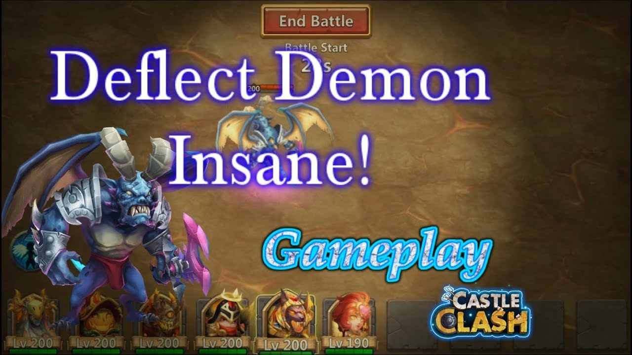 Castle Clash Deflects Damage Archdemon Gameplay _ New Insane Demon!