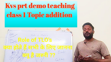 Kvs prt demo teaching  for class 1 maths addition | kvscutoff prt tgt   #kvsprtpreparation #kvsprt