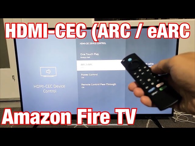 Amazon Fire TV: How to Turn On HDMI-CEC ARC / eARC - YouTube