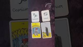 Love Reading Capricorn Cancer #shorts #lovetarot
