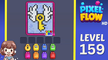 Pixel Flow Level 159 Solution Walkthrough