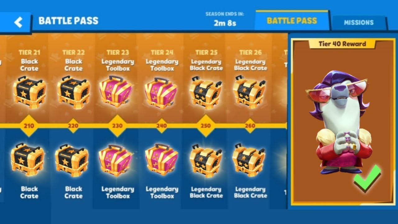 Zooba Battle Pass New Skin Mafia Ursula Black Crate Unlock Squad Gameplay