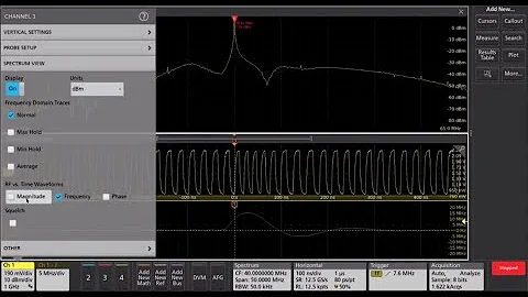 Capturing a Clock Frequency Glitch with RF vs Time Trigger