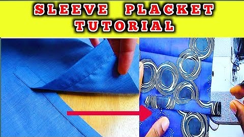 How to cut and sew SLEEVE PLACKET(easiest & fastest method) #placketsewingtutorial #sleeve