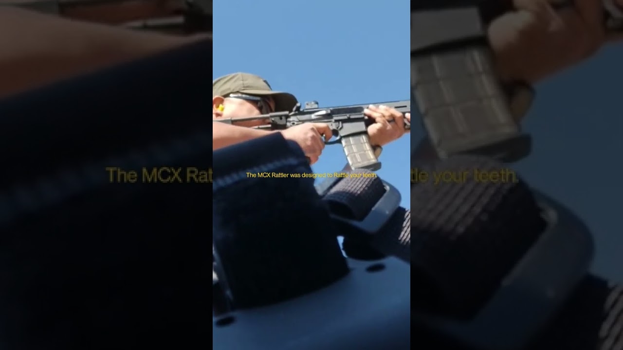 Semi-auto SIG SAUER MCX Rattler with Strike Industries pistol brace. 