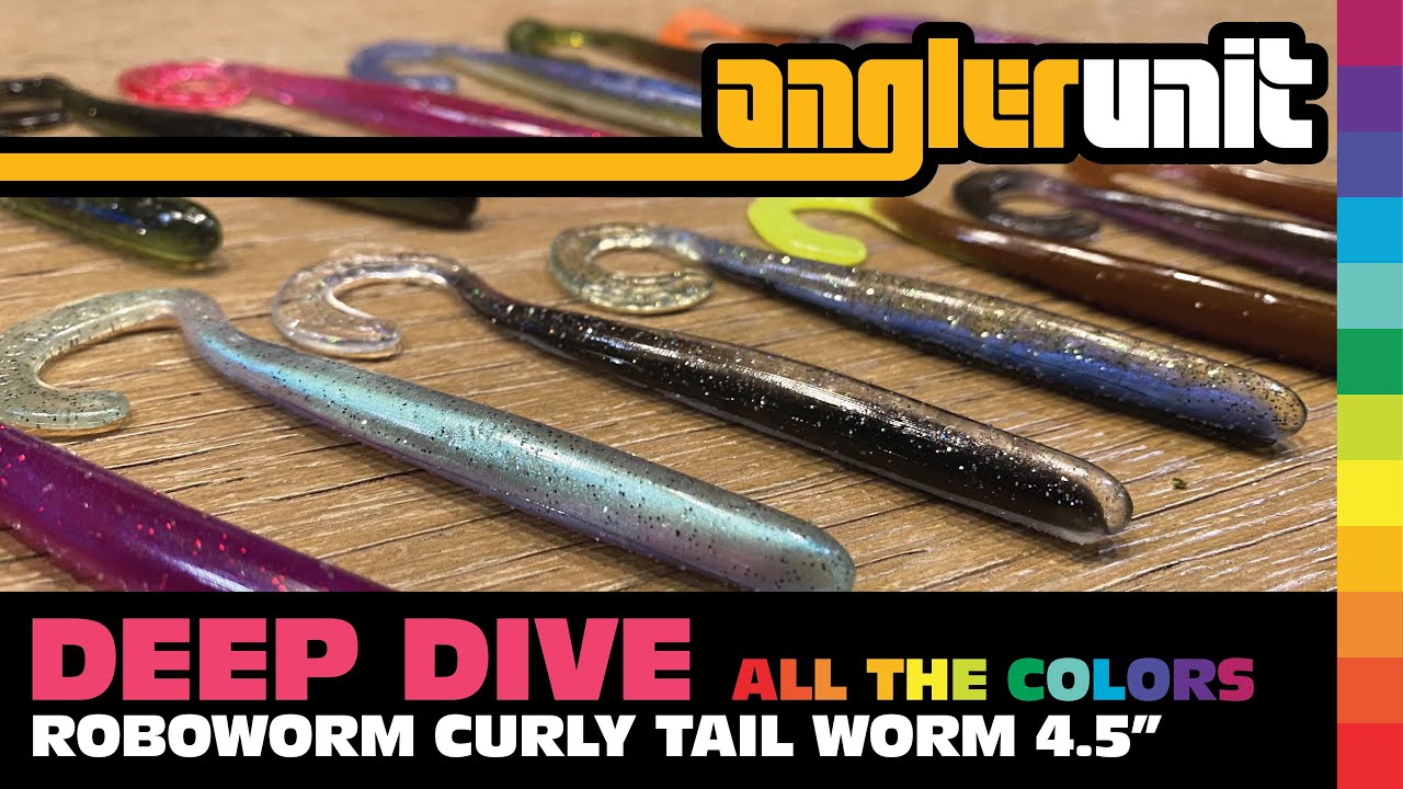 DEEP DIVE - Roboworm Curly Tail Worm 4.5 - ALL THE COLORS 