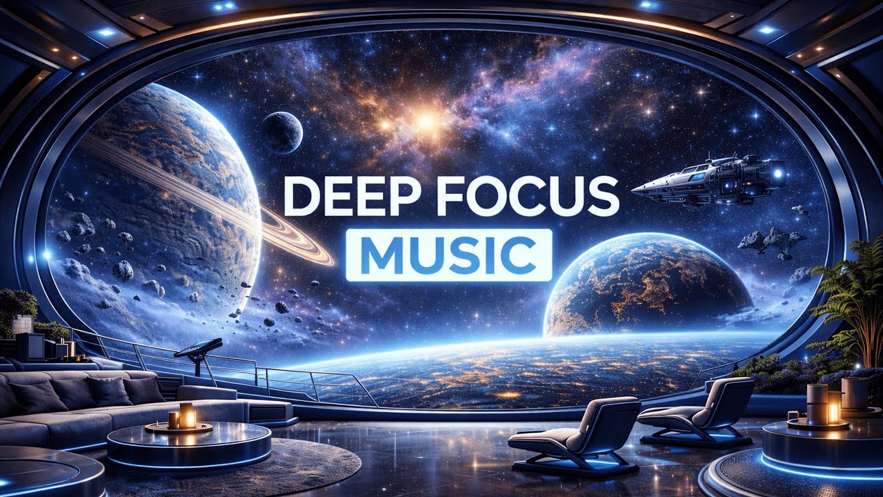 Deep Focus Music — Space Ambient for Focus, Coding & Deep Work