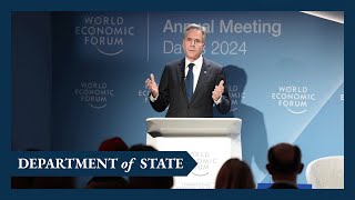 Secretary Blinken remarks at a World Economic Forum event
