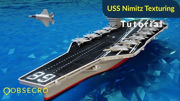 Texturing USS Nimitz Blender Tutorial Part 2 - Indonesia