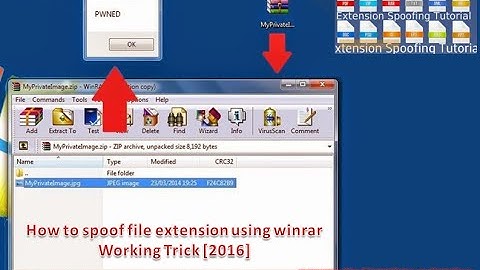 How to spoof file extension using winrar | 2016 Working Trick
