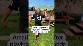 Famous Amari Cooper retires after playing 5 seconds with the Raiders. #badnapoleon #nflmemes #raidersnation Wealth