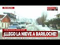 ¡Llegó la nieve a Bariloche!