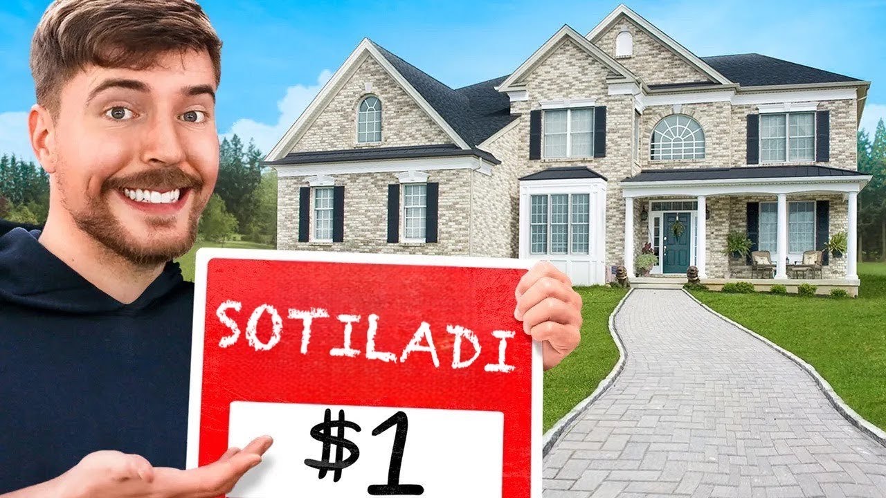 Men 1$ga Mana Shu Uyni Sotaman Juda Qiziqarli @MrBeast #mrbeast #uzbekchatarjima #shuko