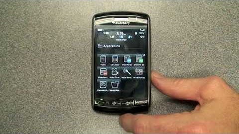 Blackberry Storm: Copy and Paste demo