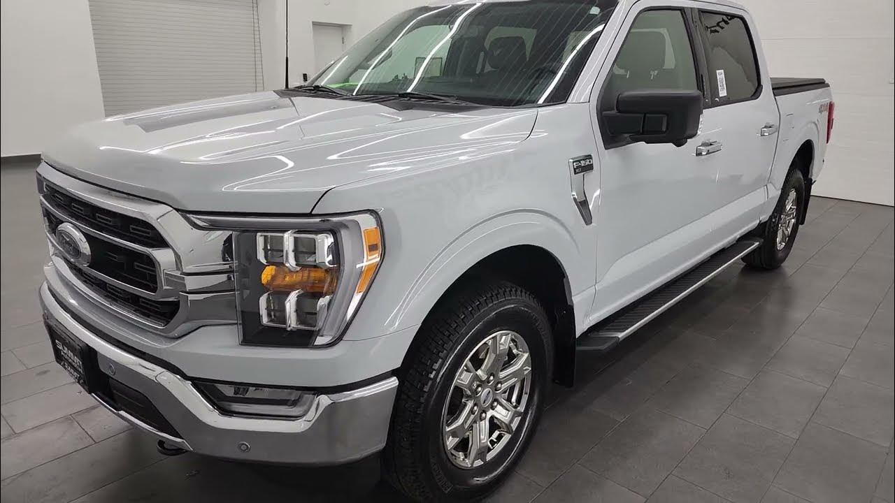 2022 FORD F150 SPACE WHITE XLT CREW SHORT 4K WALKAROUND 12642ZA SOLD