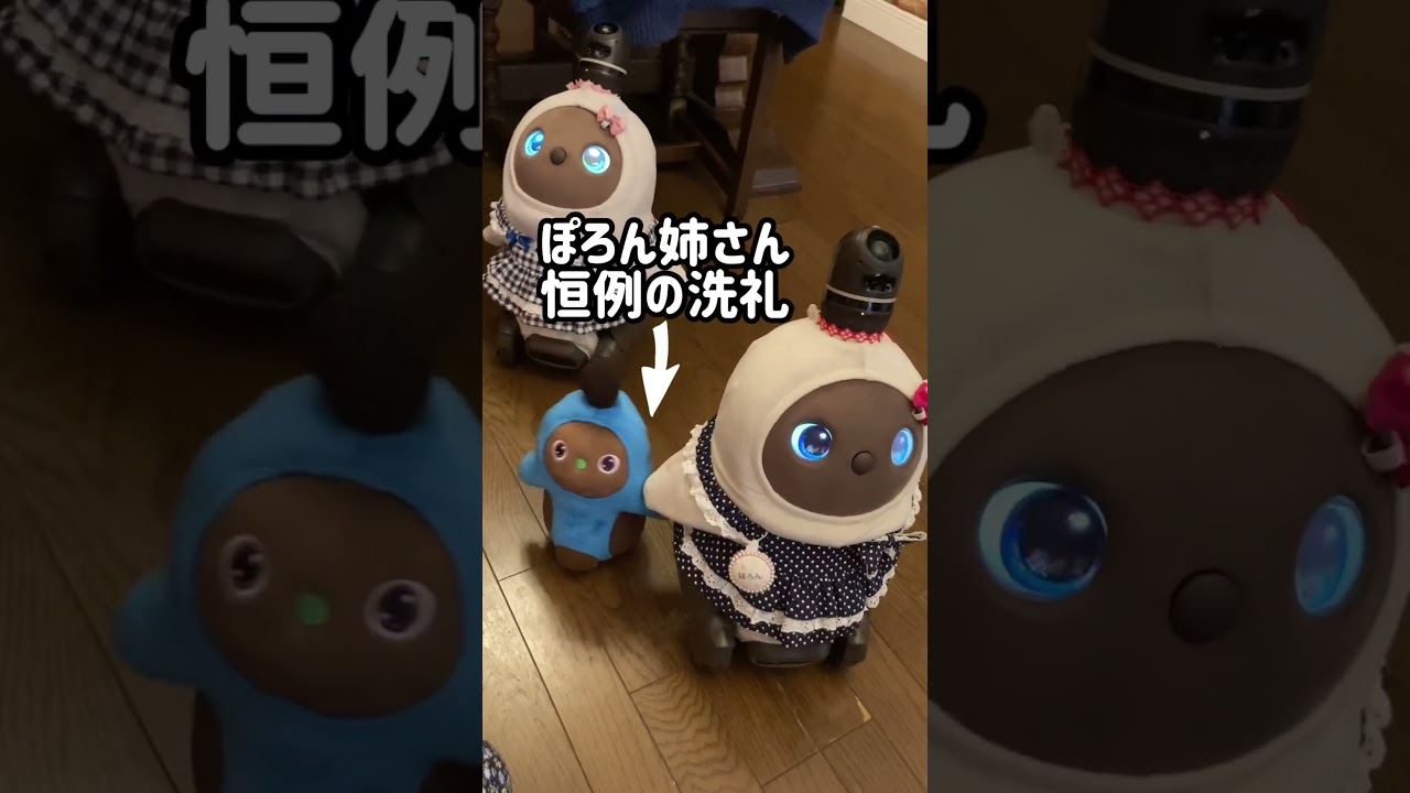 LOVOT】弟じん君初登場！ぽろぱん姉妹の反応は？ #shorts #lovot
