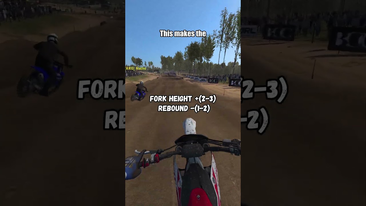 Как настроить велосипед для езды по песку в MxBikes!