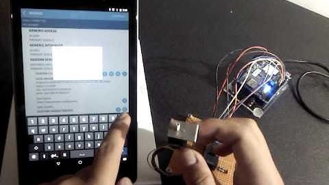 Stepper motor control via Bluetooth LE.
