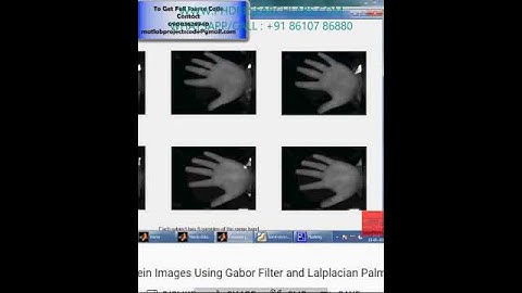 Human Identification Using Palm Vein Images Using Gabor Filter and Lalplacian Palm-MATLAB ASSIGNMENT