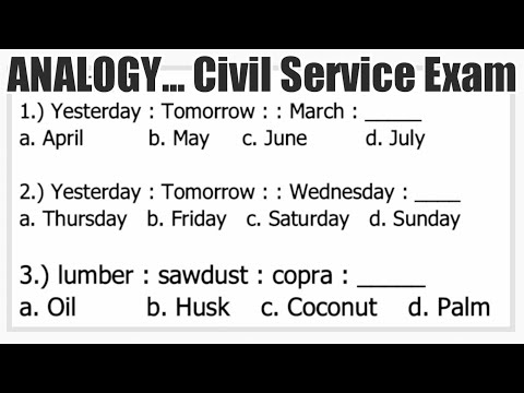 ANALOGY | Civil Service Exam Sample Question [lumabas Na Dati] Husk Is BUNOT