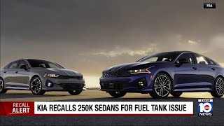 250,000+ Kia sedans recalled due to fire risk