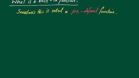 CIE 9608 2.3.5 Built-in functions