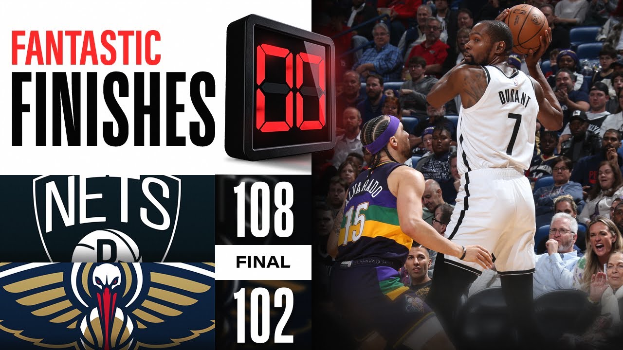 Durant has 33 points to lead Nets past Pelicans, 108-102 ...