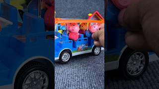 Satisfying With Unboxing Peppa Pig School Bus Toy Relaxing Video