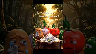 Emotional Bhindi Funeral 💔 | Sad Vegetable Animation #shorts