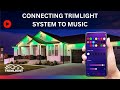How do i connect music to trimlight edge