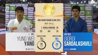 Yung Wei Yang vs Giorgi Sardalashvili | Final -60 Abu Dhabi Grand Slam 2022