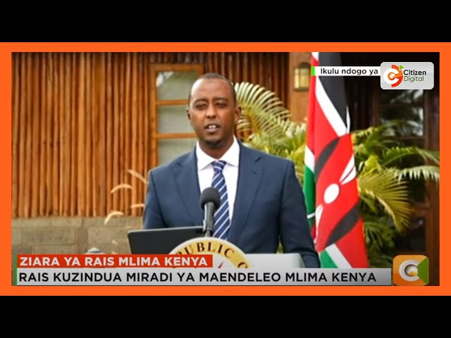 Hussein Mohamed gives details of President Ruto's five-day visit in Mt. kenya class=
