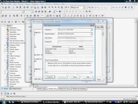 Migrar de Erwin 7.3 a SQL 2005