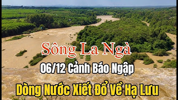 Lũ ở thượng nguồn khiến mực nước vùng hạ lưu sông La Ngà đang dâng cao.