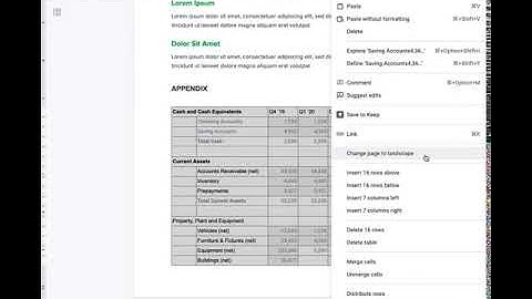 Create and work with documents that contain multiple page orientations in Google Docs