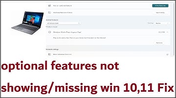 Optional Features Not Showing/Missing Windows 10,11 Fixed