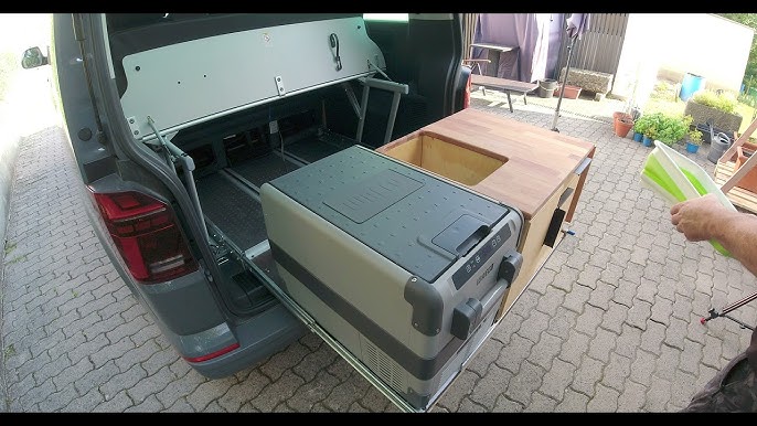 Multiboard mit Schlaffunktion und Heckauszug für VW T5, T6, T6.1 mit  Schienensystem 