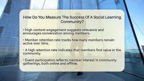 How Do You Measure The Success Of A Social Learning Community? - Everyday-Networking