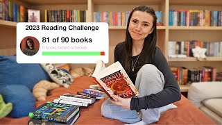 reading as many books as possible to hit my reading goal for 2023