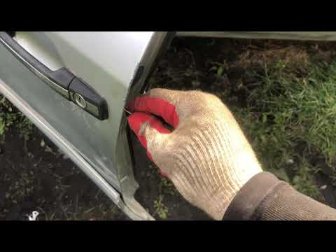 Как снять личинку замка двери на автомобиле Мерседес w124
