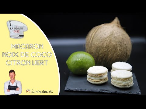 Vidéo: Biscuits Macarons à La Noix De Coco Et Glaçage Au Citron